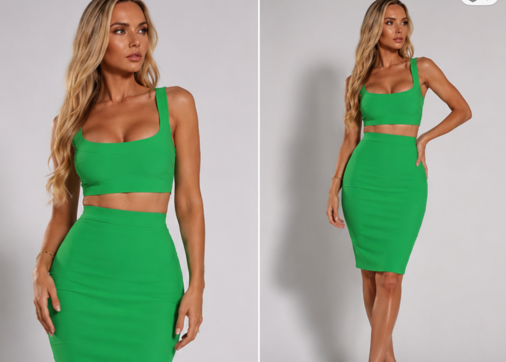 Selfa Elegance Two-Piece Skirt Set