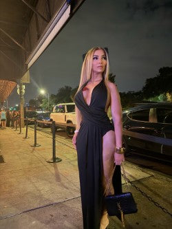 Elodi Glow Draped Maxi Dress