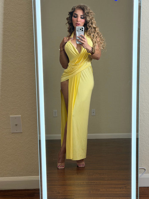 Elodi Glow Draped Maxi Dress