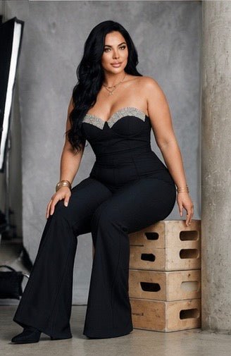 Nora Glam Crystal Jumpsuit